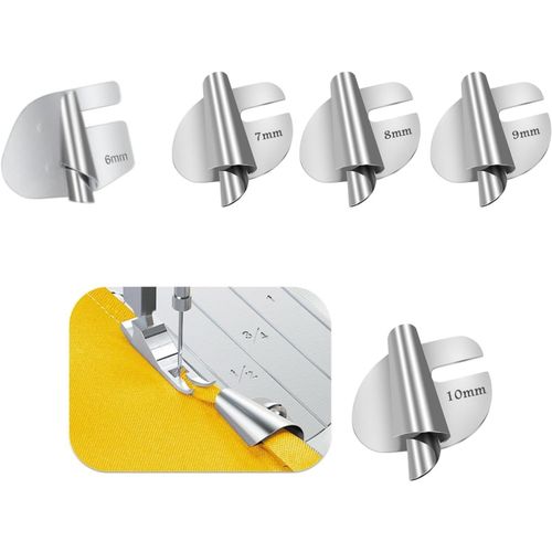 Kal-Pices Pied Ourlet Roulott, Pied D'ourlet Roul  Coudre, Accessoire Machine A Coudre, Reliure Pour Machine  Coudre, Pied Pour Ourlet Roul 6-Mm Pour Industrielle