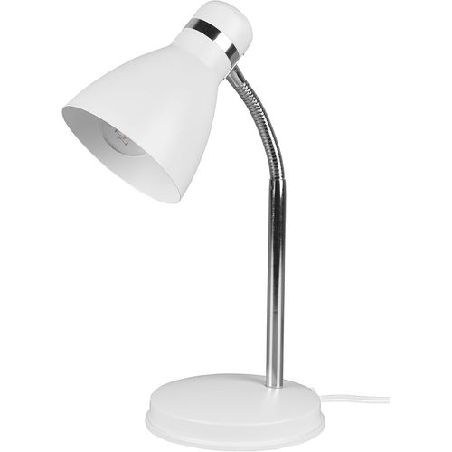 Kal-Reality, Lampe De Table, Harvey 1xe27, Max.10,0 W Corps: Mtal, Blanc Mat L:14,5cm, H:33,0cm, P:22,0cm Interrupteur De Cordon,Flexible,Ip20,Sans Illuminant
