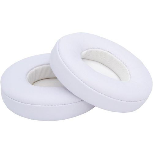 KAL-Remplacement Coussinets D'Oreille Pour Beats Dr. Dre Solo 2 Wireless/Dr. Dre Solo 3 Wireless Casque Par -Memory Foam Et Protein Pu On-Ear Coussinet Casque -Coussinets De Rechange \U2013 Blanc
