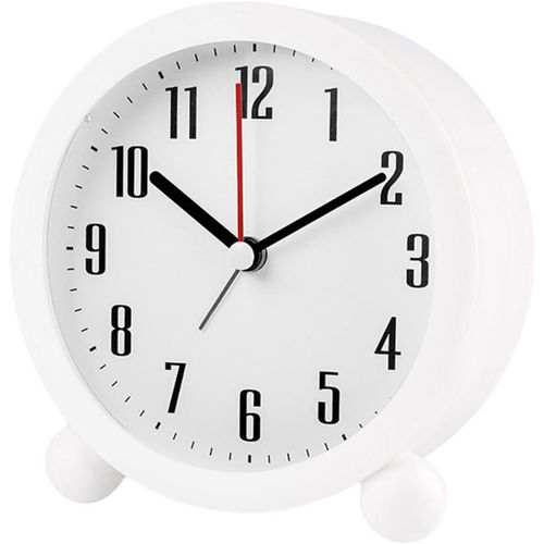 Kal-Rveil De Voyage Classique, Silencieux, Sans Tic-Tac, Analogique Pour Personnes ges, Avec Veilleuse, Fonctionne Sur Piles, Silencieux, Table De Chevet, Horloge De Table (< 20 Db), Veilleuse,