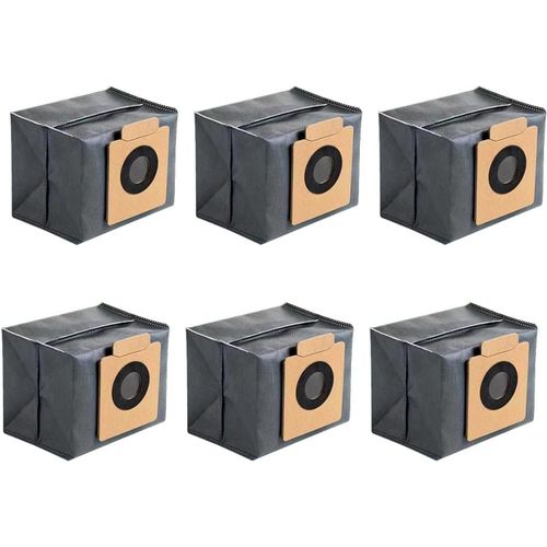 KAL-Sacs  Poussire De Rechange, Paquet 6 Grande Capacit Sacs D'Aspirateur, Pour X8 Pro / X10 Pro Sac Poussire De Rechange Robot, Robot Accessoire Station Auto-Vide Sac Poussire D'Aspirateur