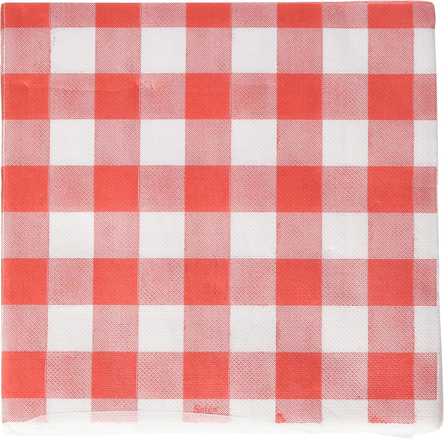 Kal-Saten Ser42117651 I Am The Party, Serviette De Table 40 X 40, 2 Couches, 1/4 Plis, 50 Serviettes, Punta-Punta, Tableaux, Rouge