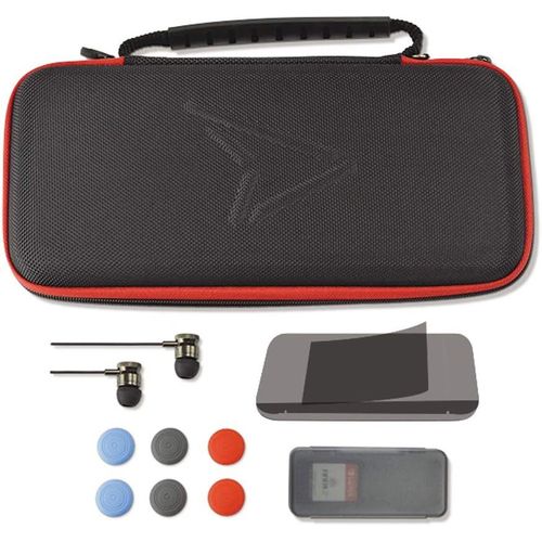 Kal-Steelplay-Kit DAccessoires Complet 11en 1 Compatible Avec Nintendo Switch Incluant Un tui De Transport Rigide Pour Nintendo Switch,1 cran De Protection En Verre Tremp.