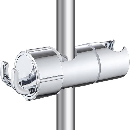 Kal-Support De Douche Avec 2 Crochets, Support Pommeau De Douche 16 27mm  Diamtre Rglable Adapt  La Barre De Douche Accroche Pommeau De Gebrstet 360 Drehbarer Universal Duschkopfhalter Argent