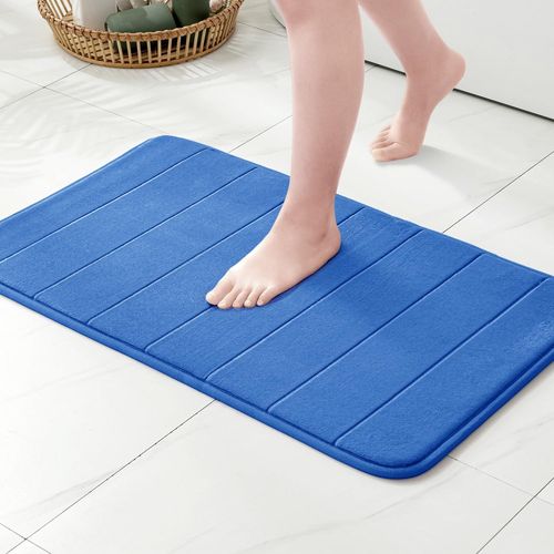 Kal-Tapis De Bain Antidrapant En Mousse  Mmoire \U2013 Ultra Doux, Absorbant, Schage Rapide, Lavable En Machine, Tapis De Salle De Bain Pour Douche, Baignoire \U2013 40x60 Cm Bleu Sarcelle