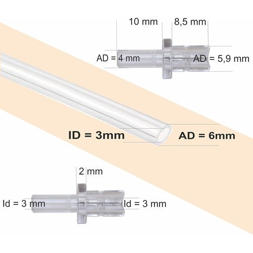 KAL-Tuyau  Lait Avec 3 Tuyaux Et 6 Raccords Pour Machines  Caf Automatiques -Compatible Avec Les Machines  Caf Automatiques Jura Impressa Giga