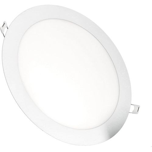 Kal-\U2013 Pack X 1 Downlights Led Encastrables, 18w, 1440 Lumen, Forme Ronde, Trou Encastr  200-  205 Mm, Profondeur Extra Plat 13 Mm, Blanc Chaud 3000k, Transformateurs Inclus