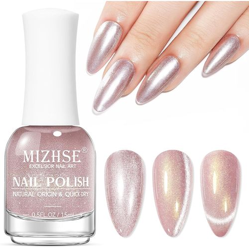 Kal-Vernis  Ongles Cateye Smoothies, Effet ?il De Chat Large Et Brillant, Schage  L'air Libre, Longue Tenue, Sans Lampe Uv, Vernis  Ongles Requis, Convient Pour Une Manucure Diy, 15 Ml