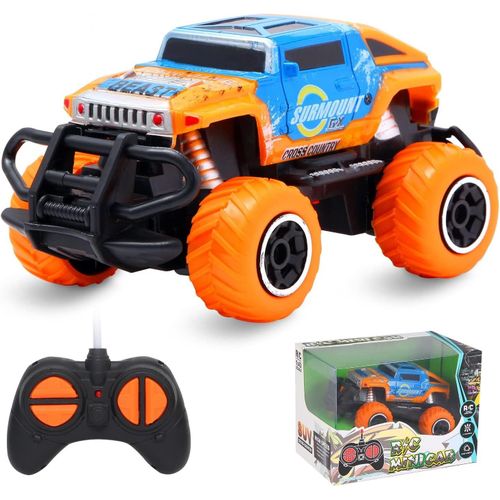 KAL-Voiture Tlcommande Pour Enfants, Solide, Rapide Et Sensible Pour Garons De 3  7 Ans, Jouet Turque Rc Pour Tout-Petit, Petite Voiture De Course, Meilleur Cadeau Pour Anniversaire(Orange)
