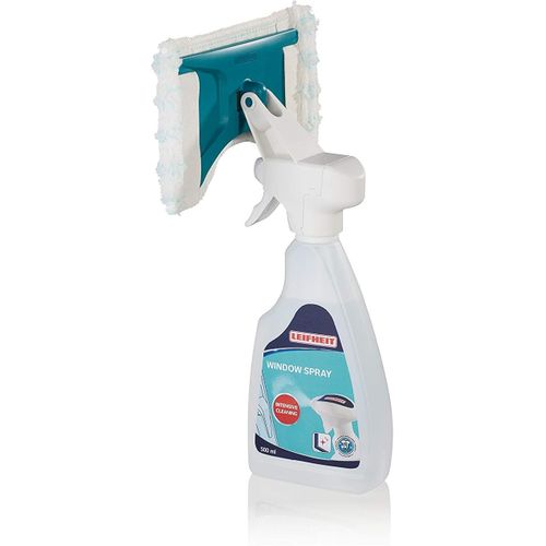 Kal-Window Spray Cleaner Micro Duo, Nettoyant Vitres 500 Ml Avec Housse, Spray Nettoyant Lave-Vitres Avec Articulation Flexible, Produit Nettoyant  Flacon Rechargeable Avec Housse De Nettoyage