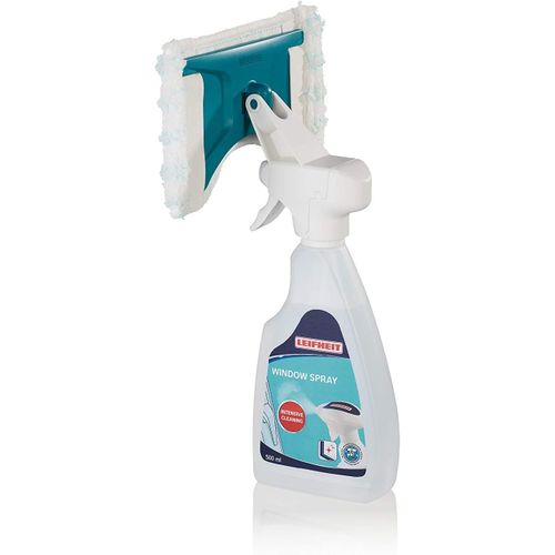 Kal-Window Spray Cleaner Micro Duo, Nettoyant Vitres 500 Ml Avec Housse, Spray Nettoyant Lave-Vitres Avec Articulation Flexible, Produit Nettoyant  Flacon Rechargeable Avec Housse De Nettoyage