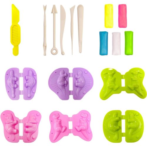 KALANKA-1 Ensemble De Jouets en Pte  Modeler Dinosaure Et 5 Outils De Sculpture en Argile, Jouets pour Enfants Faits  La Main, Jouets Cratifs, Jouets ducatifs pour La Petite Enfance