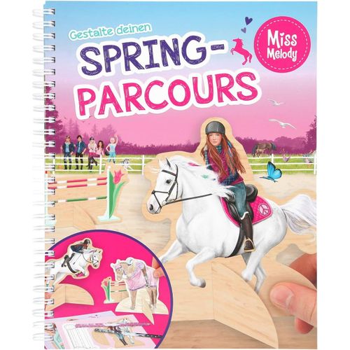 KALANKA-10901 Miss Melody  Livre de coloriage avec Pages de Loisirs cratifs  Crez Vos Parcours de Printemps  env. 24,5 x 20 x 1,5 cm