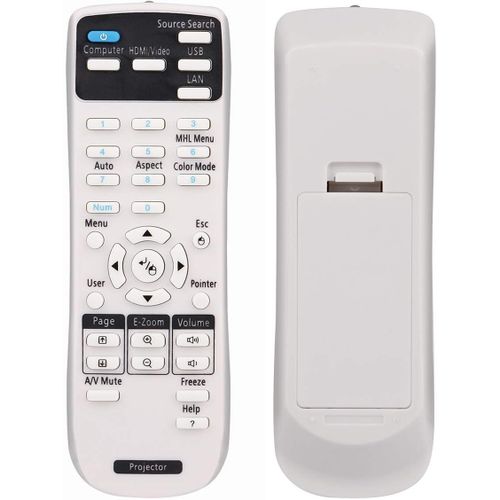 KALANKA-1626366 1648806 Tlcommande Universelle pour Epson EB-U04 EB-S27 EB-S04 EB-U32 EB-W28 EB-W39 EB-W31 EB-W04 EB-W29 EB-S31 EB-X31 EB-X27 EB-X29 EB-945H EB-955WH EB-965H Vidoprojecteurs