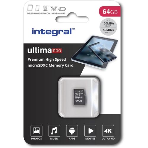 Kalanka-64gb Microsd Card Haute Vitesse Carte Mmoire Vido 4k \U2013 Jusqu' 100mb/S En Lecture Et 50mb/S En criture, Uhs-I, U3, Classe 10, A1 App Performance - Smartphones, Tablettes, Drones