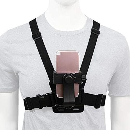 Kalanka-Accessoires De Port, Sangle De Harnais De Poitrine Pour Tlphone Portable Avec Support De Tlphone Pour La Diffusion En Direct En Plein Air  Vlo Sangle De Harnais De Poitrine