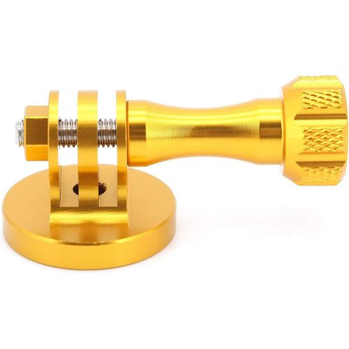 KALANKA-Adaptateur de trpied en Aluminium CNC avec Longue vis en mtal pour camras d'action Hero Series/Xiaoyi/OSMO etc. Adaptateur de tte de Conversion pour Perche  Selfie(Or)