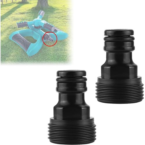Kalanka-Adaptateur Robinet Tuyau Arrosage Connecteur Nez De Robinet Plastique 3/4 Adaptateur Robinet Cuisine Pour 2 Pices Raccords De Tuyau D'arrosage Rapide Raccord Universel Pour Robinet (Noir)