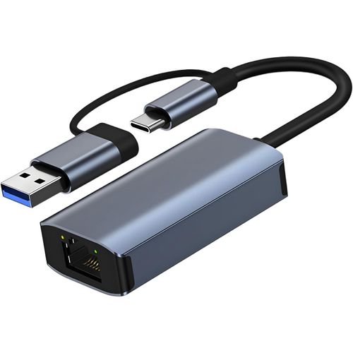 KALANKA-Adaptateur USB 3.0 Ethernet, USB C vers RJ45 Gigabit LAN 1000 Mbps, Internet vers Type C 10 100 1000Mbps, Adapter RJ45 pour Windows XP MacBook Linux Vista Chromebook Switch, etc