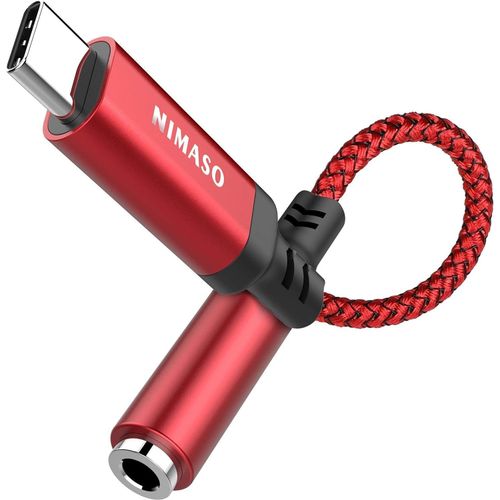 KALANKA-Adaptateur USB C Jack 3,5mm, Adaptateur Jack USB Type C Audio en Kevlar Tress pour Huawei Mate P30 Pro,P40/P30/P20 Pro,Google Pixel 2/3,Sumsung S21 S20/Galaxy Note20 /20 Ultra 5G