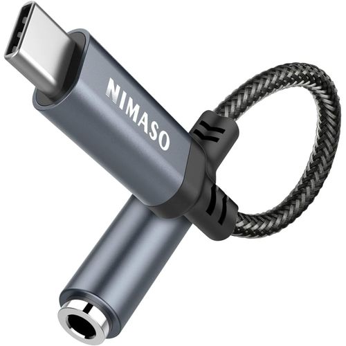KALANKA-Adaptateur USB C Jack 3,5mm, Adaptateur Jack USB Type C Audio en Kevlar Tress pour Sumsung S23/S22/S21/S20/Note 10/Galaxy Note20/Note20 Ultra 5G,Google Pixel 2/3,Huawei Mate 20 Pro/ P30 Pro
