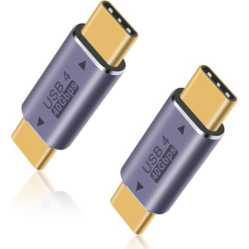KALANKA-Adaptateur USB C mle vers mle 40Gbps, USB C vers USB C Prend en Charge 8K@60Hz et 100W, Adaptateur USB C Compatible avec Thunderbolt 3/4, priphriques d'interface USB de Type C