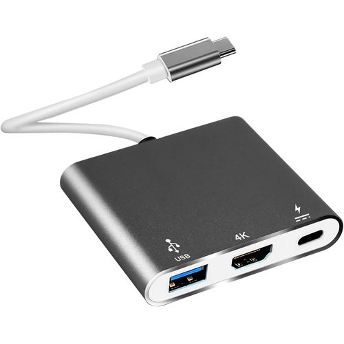 KALANKA-Adaptateur USB C vers double HDMI, 3 en 1, USB type C vers HDMI, avec 4K 3.0, 100 W, PD, multifonction, pour ordinateur portable, MacBook Pro Air, Samsung, Dell XPS iPad Pro