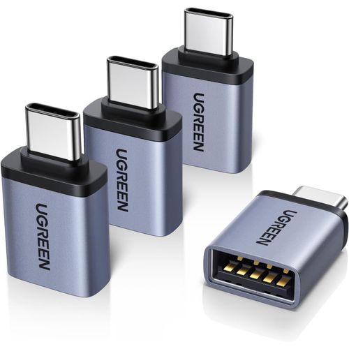 KALANKA-Adaptateur USB C vers USB A 3.2 10Gbps OTG Lot de 4 Adaptateur Type-C Mle vers Type-A Femelle Compatible avec iPhone 16 Plus Pro Max 15 MacBook Air iMac iPad Galaxy Tab S9 S24