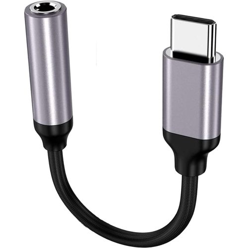 KALANKA-Apple MFi - Adaptateur USB C vers prise jack 3,5 mm pour iPhone 15/15 Pro/Pro Max/Plus, cble auxiliaire de type C pour Samsung Galaxy S23/S23/S22/S21Ultra, MacBook, Note (gris)