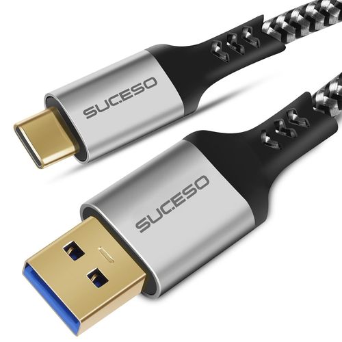 KALANKA-Cble USB Type C vers USB 3.1 Gen2 0,5m 10 Gbps USB A vers C Android Auto Cble USB vers USB-C Charge Rapide Compatible pour iPhone 15 Pro Max Galaxy S24 S23 S22 S21 Pixel 8 PS5 Externe SSD e