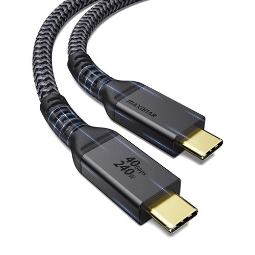 KALANKA-Cble USB4 Certifi avec Cble Thunderbolt 4,Cble de Charge 240W Cble de Donnes 40Gbps,8K@60Hz 4K120Hz HDR,PD3.1,Cble USB C vers USB C,Compatible avec MacBook,SSD,Moniteur,Hub,Dock,1M