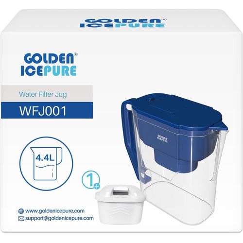KALANKA-Carafe filtrante avec 1 filtre  eau, compatible avec les cartouches filtrantes Brita Maxtra, Brita Maxtra+, grande capacit de 4,4 l, cartouche \u2013 Filtre rduit le calcaire et le chlore
