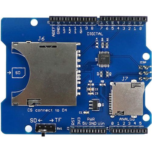 KALANKA-Carte SD Micro SD Carte TF Blindage pour Arduino UNO R3 Mega 2560 Raspberry Pi Robort
