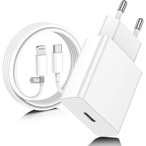 Kalanka-Chargeur Rapide Iphone 14 13, 20w Usb C Chargeur Iphone Avec Cble De Charge Lightning Iphone 1m Pour Original Apple Iphone 14 13 12 Pro Max Mini/11/Xs/X/8 Plus/2020 Se/Ipad