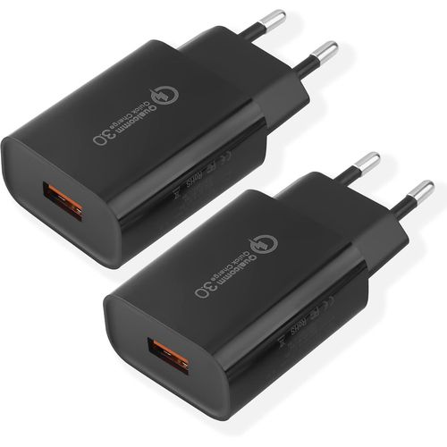 Kalanka-Chargeur Usb, 18w Quick Charge 3.0 Chargeur Rapide Compatible Avec Samsung Galaxy S20 Fe S10 S9 S8 S7 S6 A03 A13 A71 A51 Z Flip3 Z Fold2 5g, Iphone 11 12 13 14 Pro X 8 7 6s,Huawei, Xiaomi (2