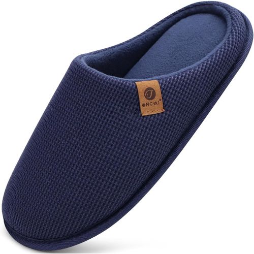 Kalanka-Chaussons Hommes De Hiver Shake Polaire De Fausse Fourrure Pantoufles En Mousse  Mmoire De Forme Chaussures Enavec Semelles Antidrapantes En Caoutchouc Eu Taille 40-49