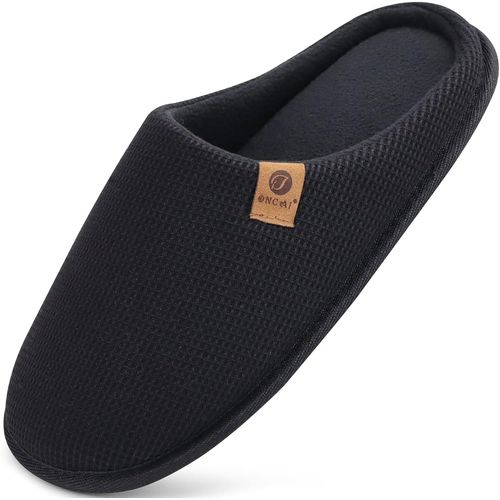 Kalanka-Chaussons Hommes De Hiver Shake Polaire De Fausse Fourrure Pantoufles En Mousse  Mmoire De Forme Chaussures Enavec Semelles Antidrapantes En Caoutchouc Eu Taille 40-49