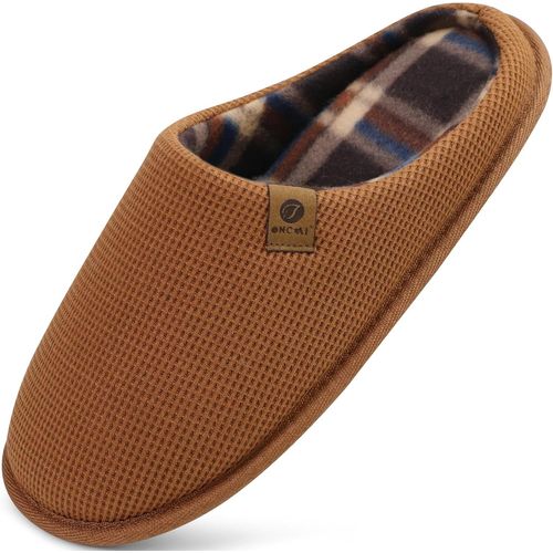 Kalanka-Chaussons Hommes De Hiver Shake Polaire De Fausse Fourrure Pantoufles En Mousse  Mmoire De Forme Chaussures Enavec Semelles Antidrapantes En Caoutchouc Eu Taille 40-49