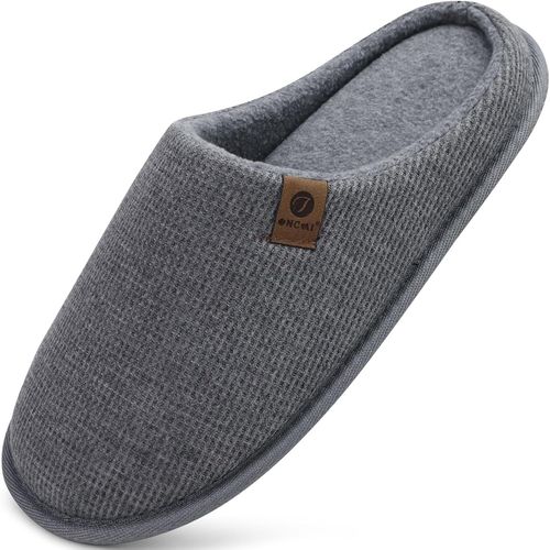 Kalanka-Chaussons Hommes De Hiver Shake Polaire De Fausse Fourrure Pantoufles En Mousse  Mmoire De Forme Chaussures Enavec Semelles Antidrapantes En Caoutchouc Eu Taille 40-49