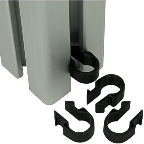 Kalanka-Clips Pour Fixation Des Cbles Sur Le Profil De Construction - Fixation Rapide Avec Fonction Push Click - Collier De Serrage Pour Profils En Aluminium (Type I, Rainure 10, Diamtre Intrieur