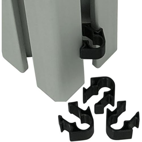 Kalanka-Clips Pour Fixation Des Cbles Sur Le Profil De Construction - Fixation Rapide Avec Fonction Push Click - Collier De Serrage Pour Profils En Aluminium (Type I, Rainure 10, Diamtre Intrieur