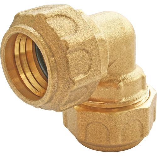 Kalanka-, Coude Laiton gal Pour Tube Pe 32 - Raccord  Serrage Extrieur - tanchit Optimale - Rsistance  20 Bars - Temprature Max +80C - Idal Pour Eau Potable
