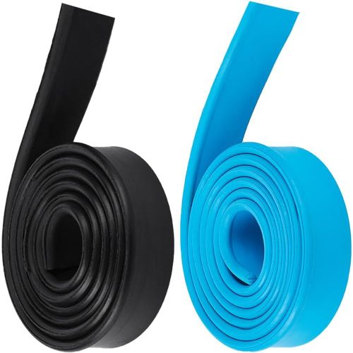 KALANKA-CRASPIRE 2 pcs Raclette de Rechange en Caoutchouc 41,(1) cm Lame en Caoutchouc de Silicone de Remplacement Raclette en Caoutchouc Tte de Recharge pour Fentres Portes de Douche Nettoyage de