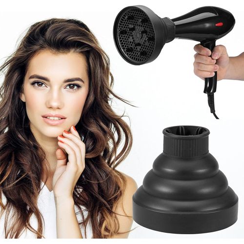KALANKA-Diffuseur Cheveux Pliable,Diffuseur Cheveux Universel,Diffuseur Sche-Cheveux en Silicone,Diffuseur Seche Cheveux Silicone,Diffuseur Seche Cheveux Diffuseur Boucle Pliable Embout Seche Cheveu