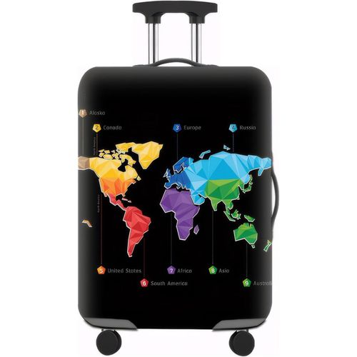 Kalanka-Elastique Housse De Valise Protection De Valise Housse Bagage Lavable Couverture De Bagages Elastique Rutilisable Voyager Protecteur Couverture Pour 18-32 Pouce Valise