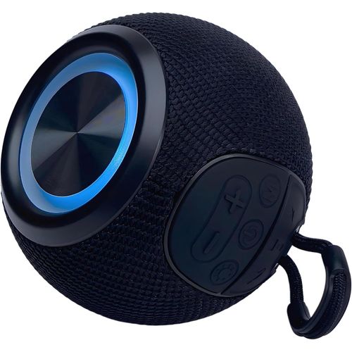 KALANKA-Enceinte Bluetooth Portable, Orbit360, Fonction Radio, Enceinte sans Fil, Format Compact, Haut-Parleur Longue Autonomie jusqu' 8 Heures, Rsistante aux Projections dEau IPX4, Noir, 571097