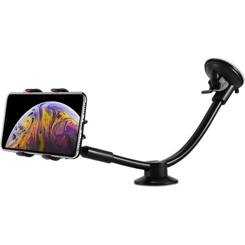 Kalanka-[Extra Long Bras-13 Pouces] Ipow Support Tlphoe Voiture  Ventouse Forte, Porte Telephone Portable Auto Sur Pare-Brise/Tableau De Bord, Pince De Fixation Rglable Pour Gps Et Smartphone Uni