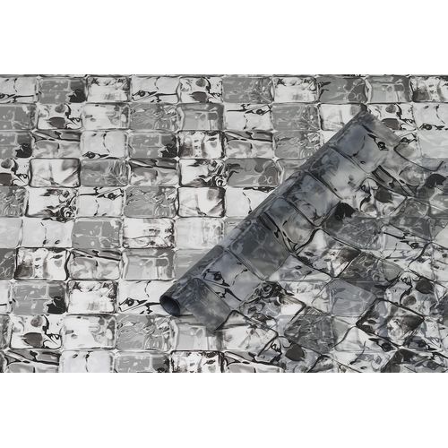 Kalanka-Film Fentre Anti Regard lectrostatique Premium Glace Cube Gris 45 Cm X 1,5 M - Opaque Adhsif Et Dcoratif Brise-Vue Cache Occultant Pour Vitre, Vitrage, Douche