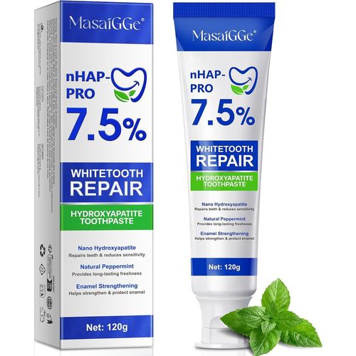 Kalanka-Hydroxyapatite Dentifrice, 7.5% Hydroxyapatite Toothpaste, Fluoride-Free Hydroxyapatite Toothpaste, Hydroxyapatite Toothpaste For Advanced White Tooth Recover 120g (1)