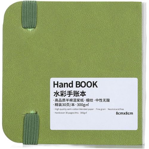 Kalanka-Journal D'aquarelle Carr, 3,1 X 3,1, 30 Feuilles De Papier, 60 Pages, 300 G/M, Carnets De Papier Aquarelle  Utiliser Comme Carnets De Croquis De Voyage Et Bloc De Supports